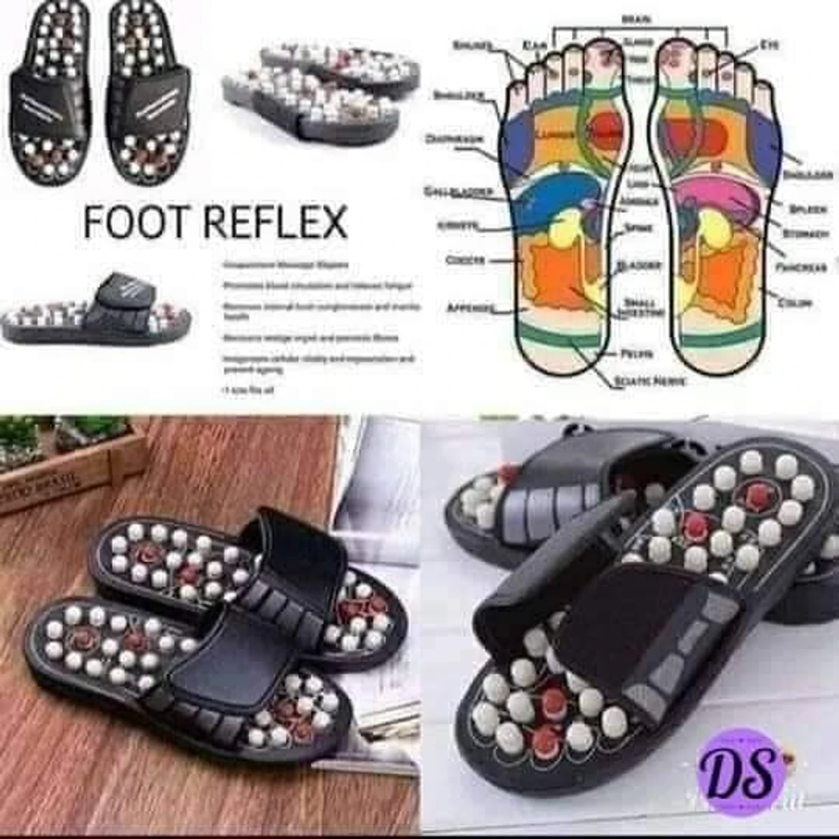 Foot massage shoe